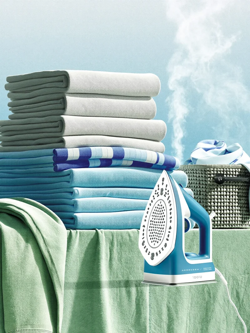 Illustration: Konzept für die Pflege von Haushaltswäsche